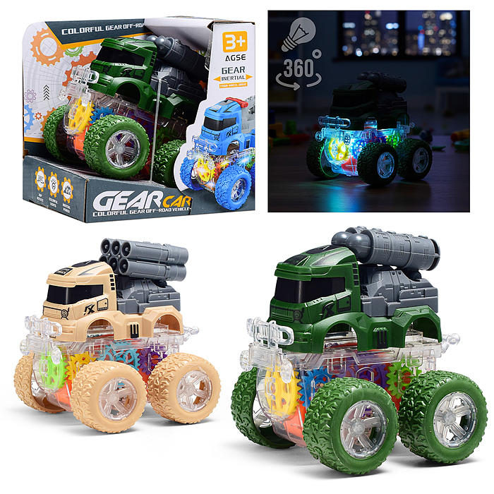 Машина YM-1101A "Военный трюк" в коробке