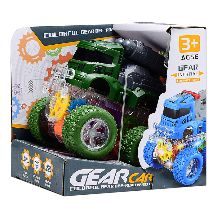 Машина YM-1101A "Военный трюк" в коробке