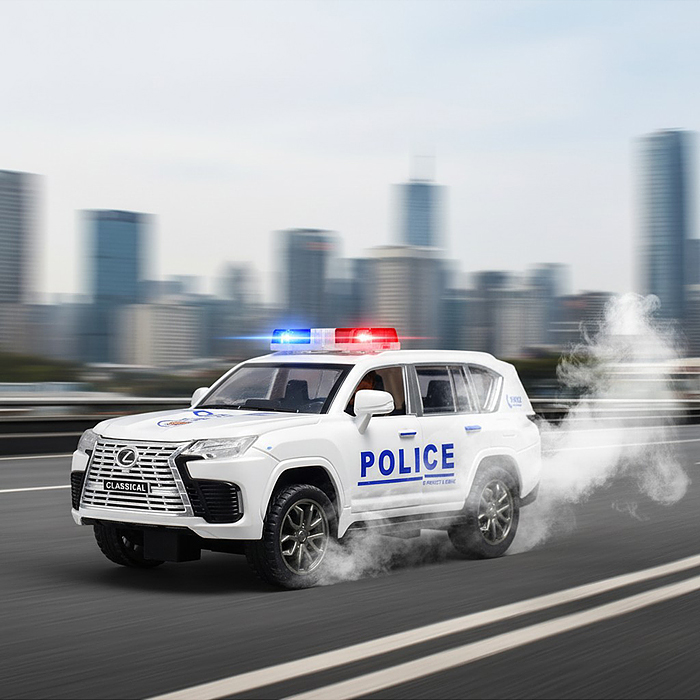 Машина YM-9932B "Полицейский джип" (свет, звук) в коробке