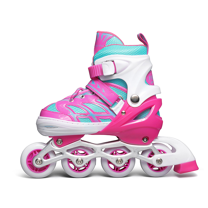 Ролики детские, размер L (цвет розовый)