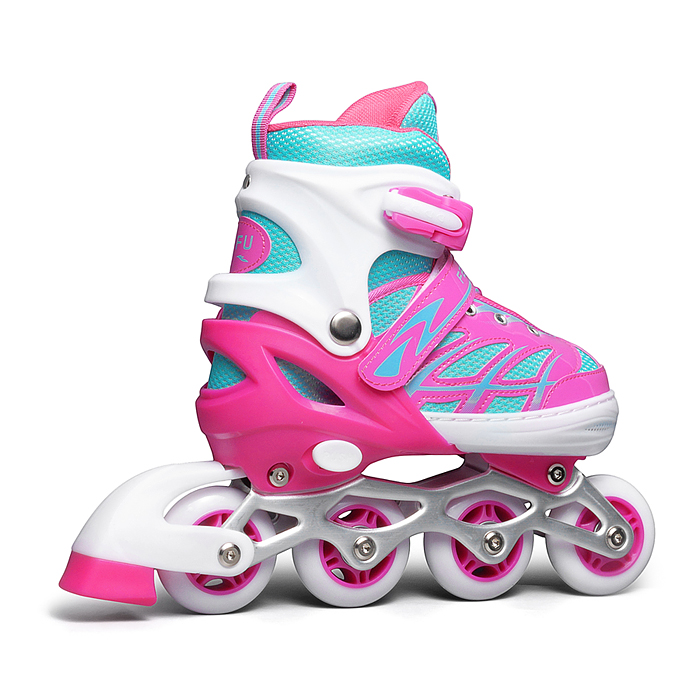 Ролики детские, размер L (цвет розовый)