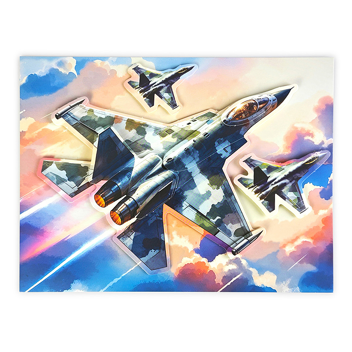 3Д аппликация. Танк. Истребитель. Авианосец