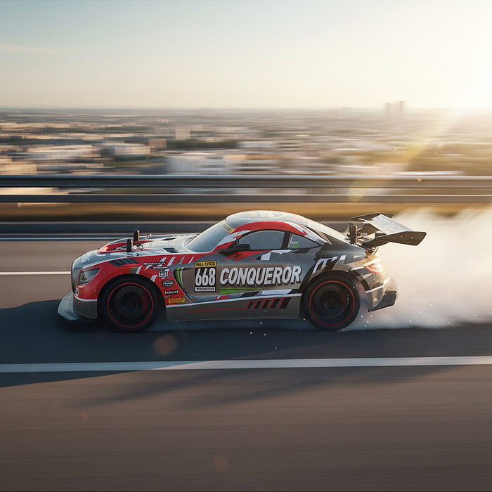 Машина KQX165-R12 "Молния" р/у, 27 MHz. в коробке