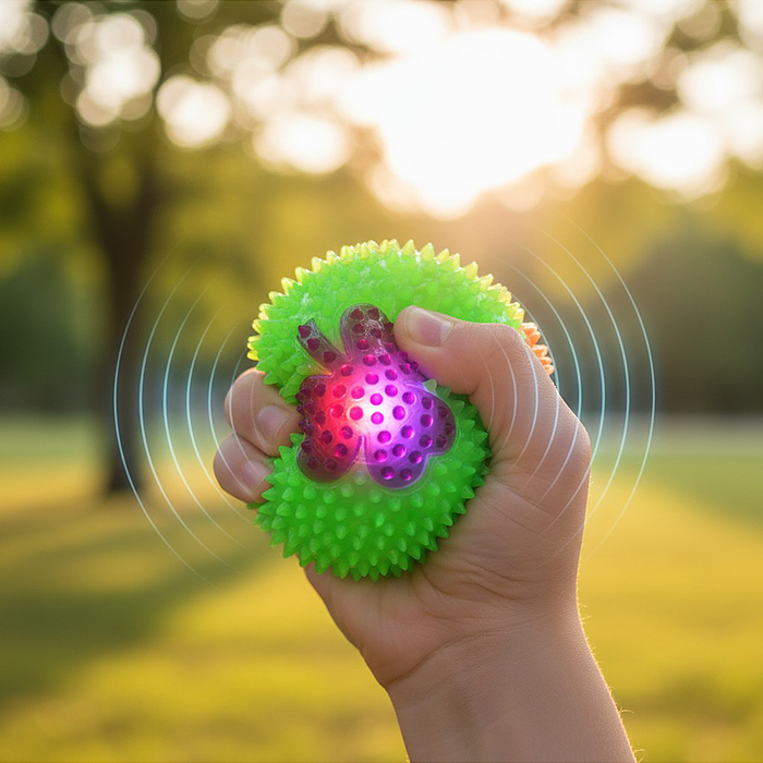 Игрушка-пищалка 00-8175 "Колючий клеверок" (7,5 см)  в коробке