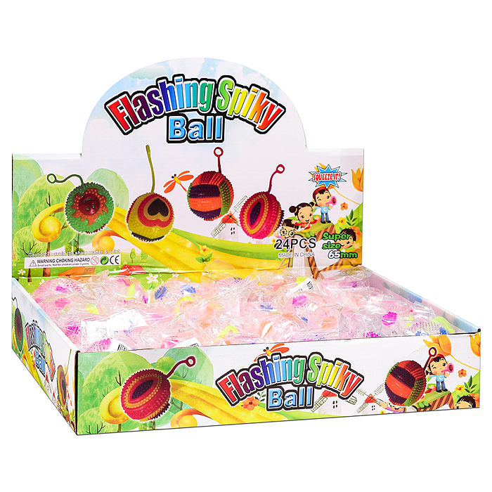 Игрушка-пищалка 00-8180 "Колючий мяч 2" (6,5 см) в коробке