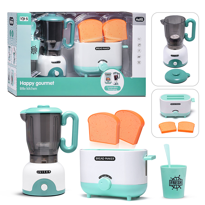 Набор бытовой техники A2101-2 "Блендер, тостер" в коробке