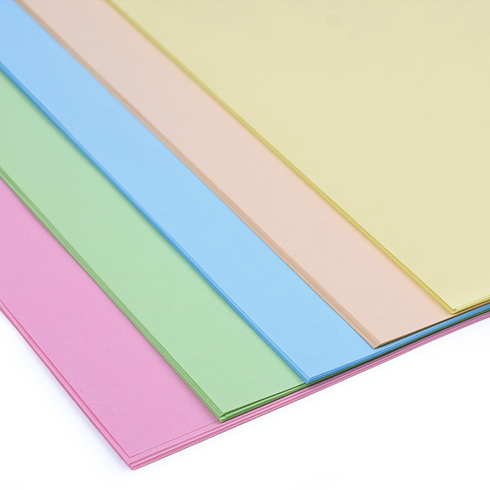 Бумага цветная для офисной техники A4 50 л, 80 г/м², пастельные цвета, ассорти (5 цветов) 