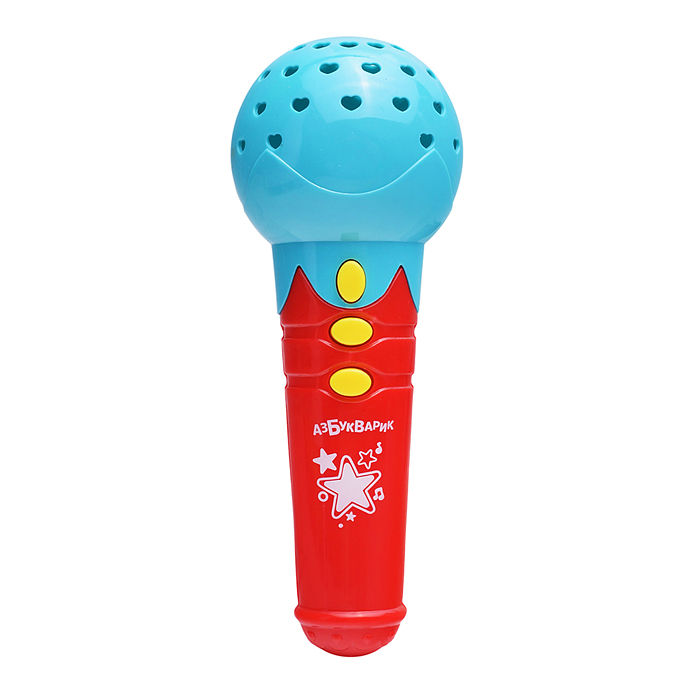 Веселые песенки (Микрофончик с огоньками) бирюзовый