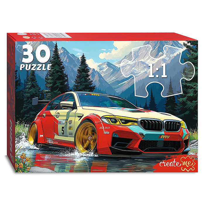 Пазлы 30 "Крутая машина"