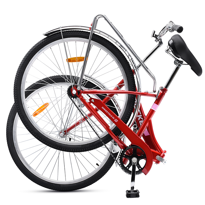 Велосипед 26" Rocket City Fold 26, цвет бордовый, размер 19"