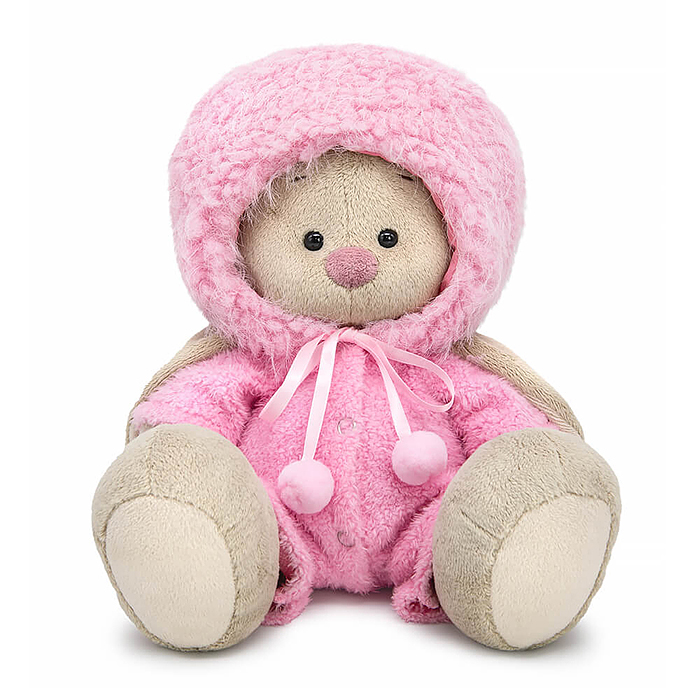 Зайка Ми в меховой шапке и комбинезоне (малый)