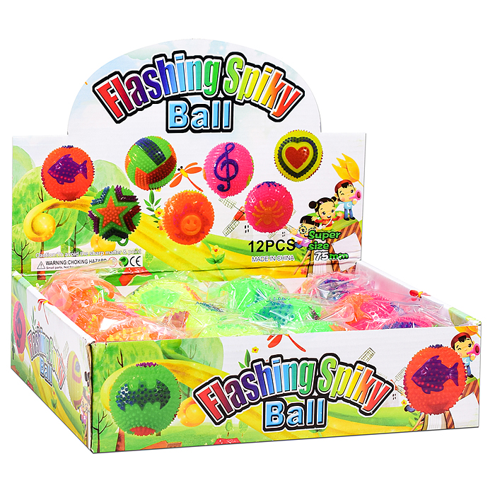 Игрушка-пищалка 00-8174 "Колючие рыбки" (7,5 см) в коробке