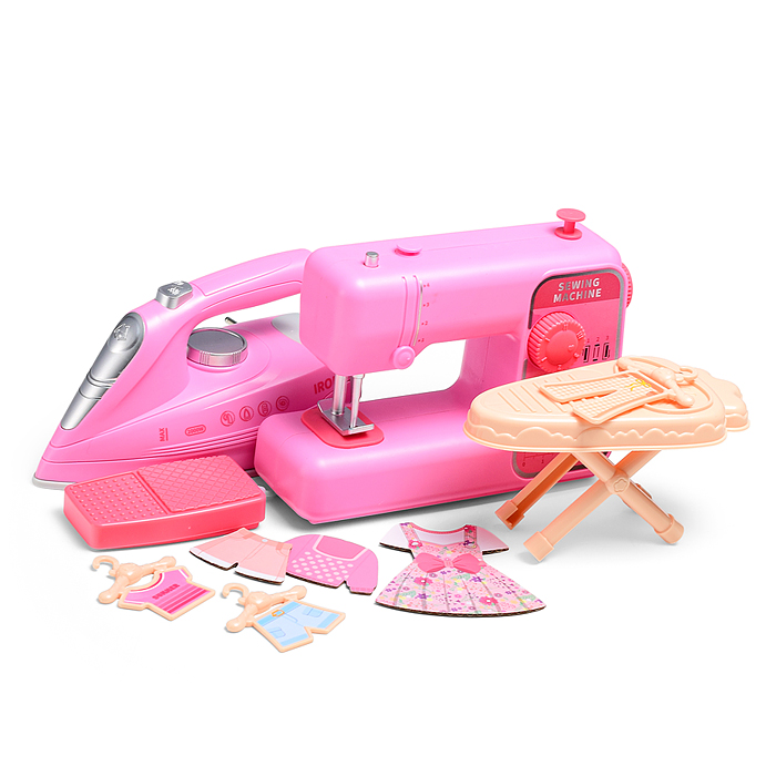 Бытовая техника HJ649 " Швейная машинка с гладильной доской и утюгом" в коробке