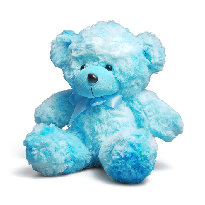 Мягкая игрушка M1679 "Медвежонок с бантиком" 18 см