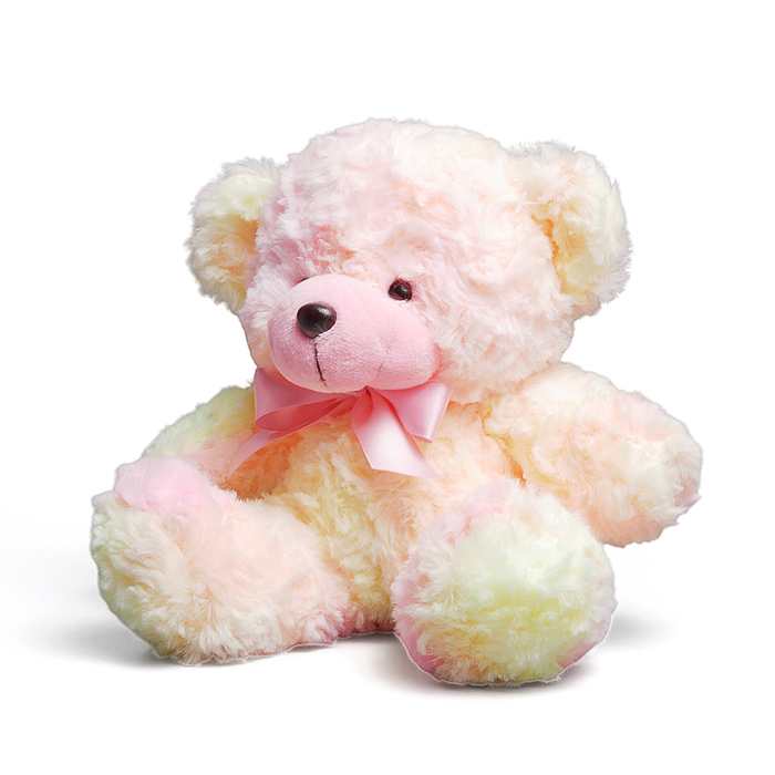 Мягкая игрушка M1679 "Медвежонок с бантиком" 18 см