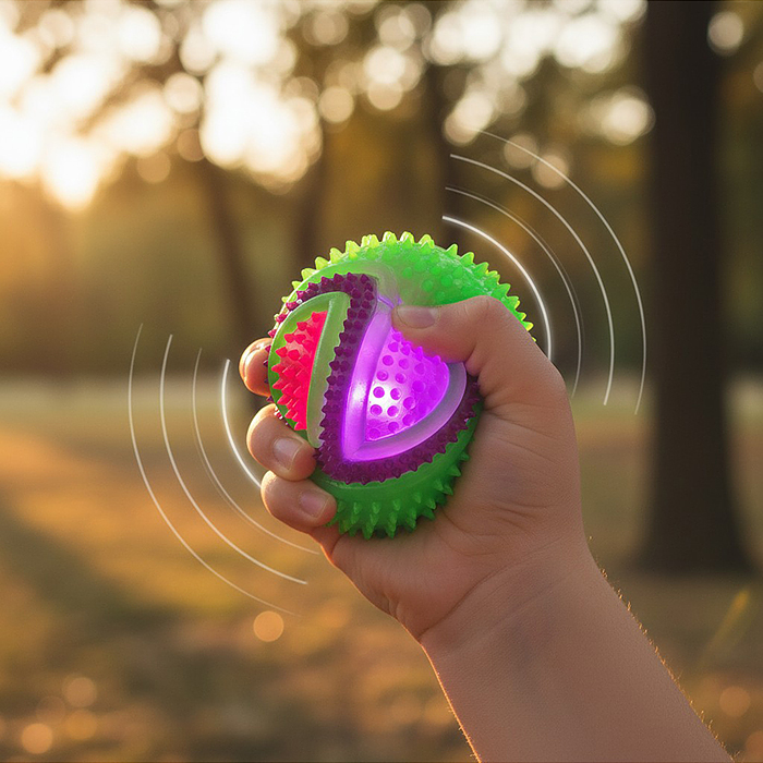 Игрушка-пищалка 00-8172 "Веселые кругляши" (7,5 см) в коробке 