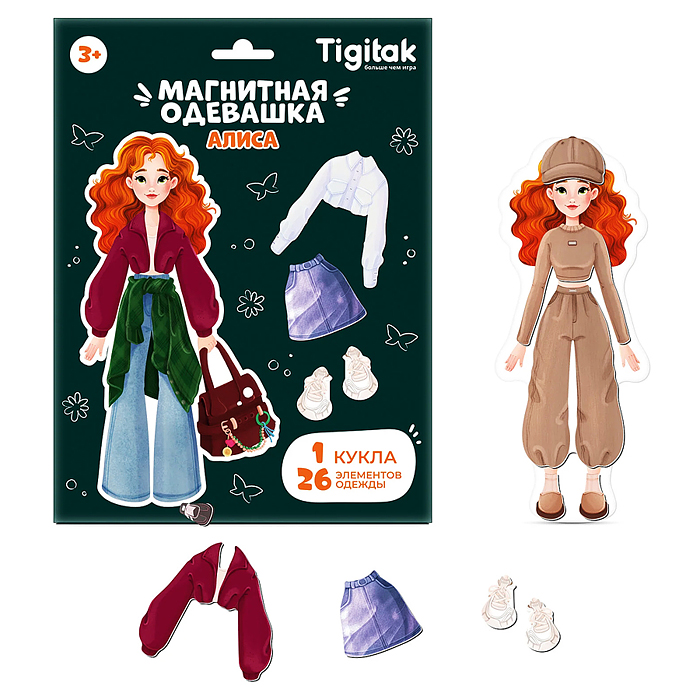 Магнитная игра-одевашка "Алиса"