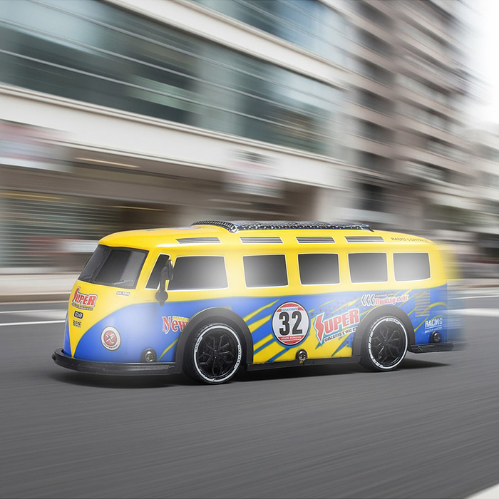 Машина YD084-1 "Мини-автобус" 1:18, свет, звук, в коробке