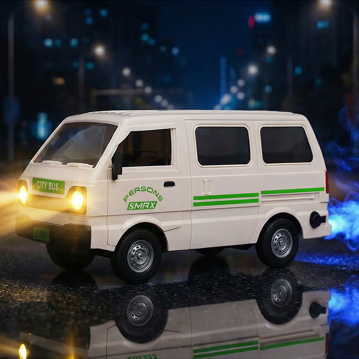 Машина 323-9A "Микровэн" 1:16,  свет, звук, в коробке