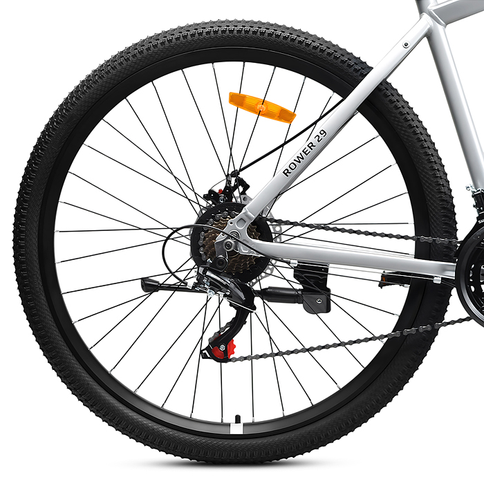 Велосипед 29" Rocket Rower, цвет серый, размер 19"