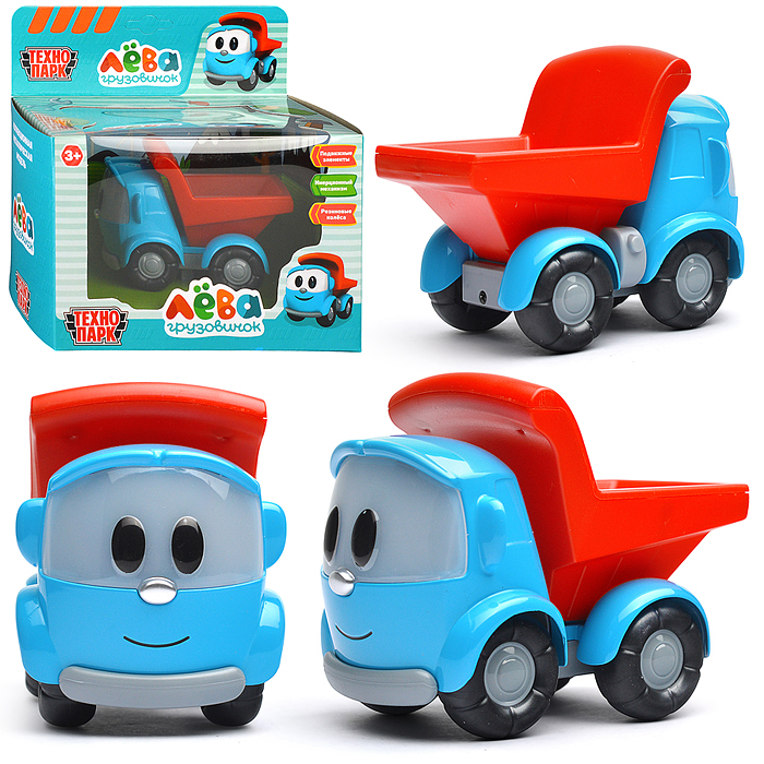 Машина металл Грузовичок Лева, 11 см, (отк. баг.,)ин.,коробка