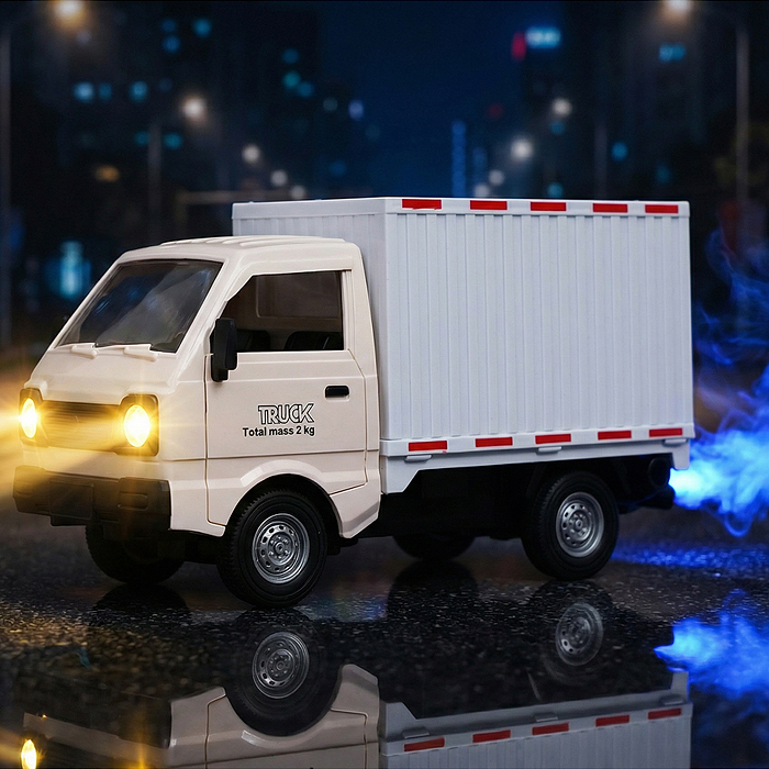 Машина 323-8A "Фургон" 1:16,  свет, звук, в коробке