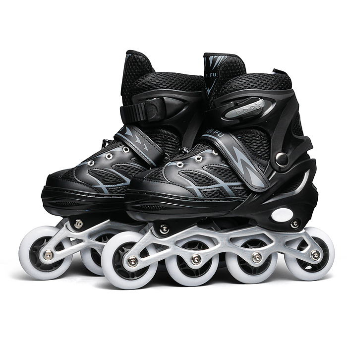 Ролики детские, размер M ( цвет черный)