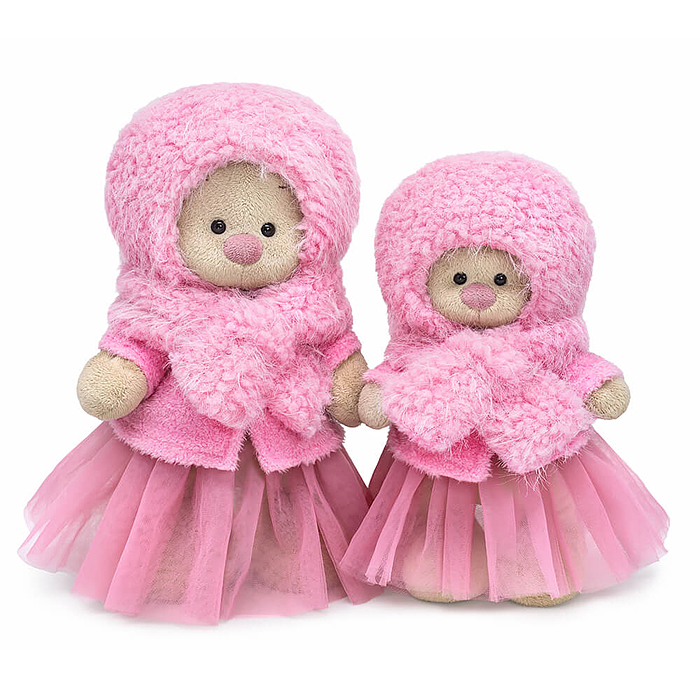 Зайка Ми в меховой шапке и курточке (большой)