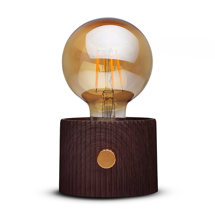 Светильник 00-8066 "Лампочка" (цвет светло-коричневый) в коробке