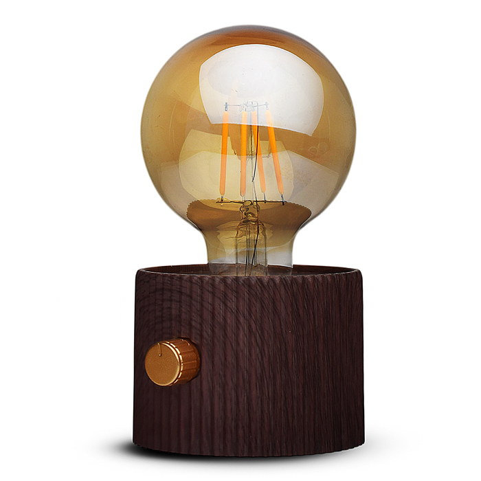 Светильник 00-8066 "Лампочка" (цвет светло-коричневый) в коробке