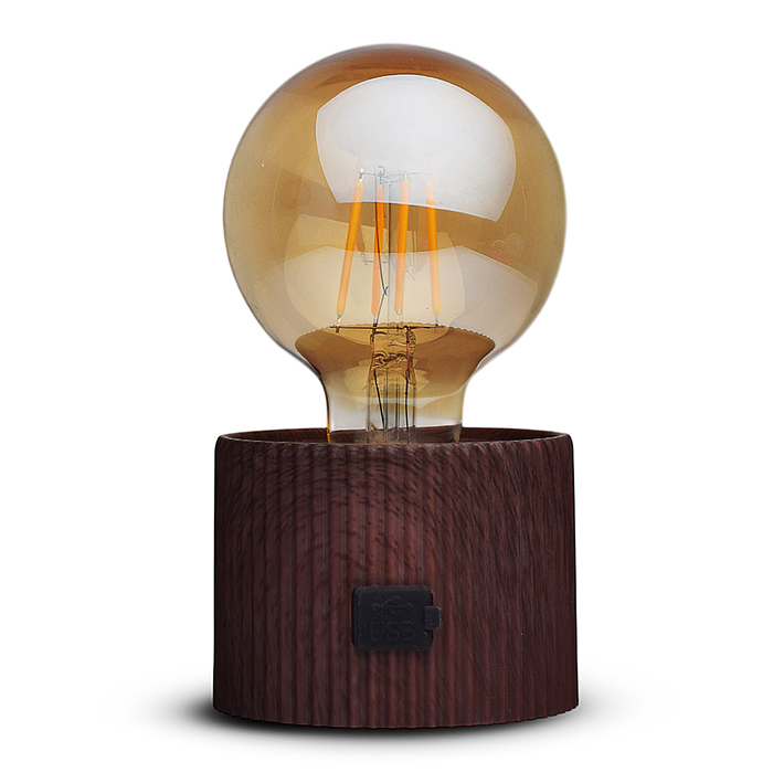 Светильник 00-8066 "Лампочка" (цвет светло-коричневый) в коробке