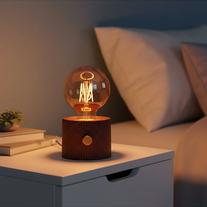 Светильник 00-8066 "Лампочка" (цвет светло-коричневый) в коробке