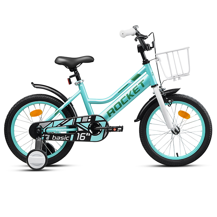 Велосипед 16" Rocket Basic, цвет бирюзовый