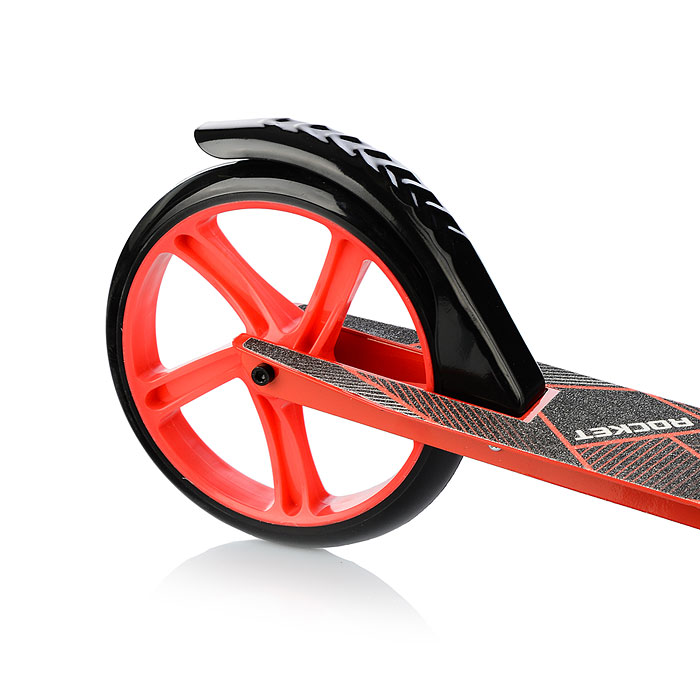 Самокат 2-х колесный ROCKET,колеса PU/ 200 мм,ABEC 7, красный