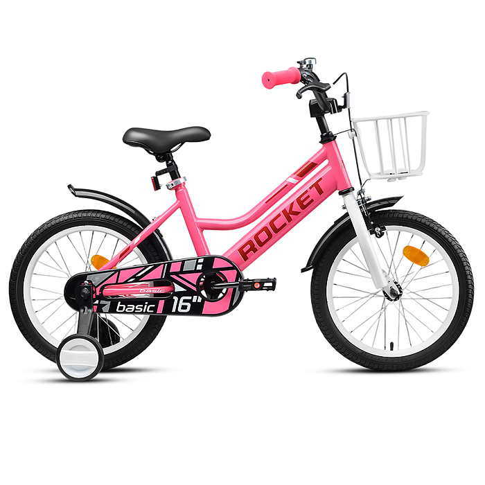 Велосипед 16" Rocket Basic, цвет розовый