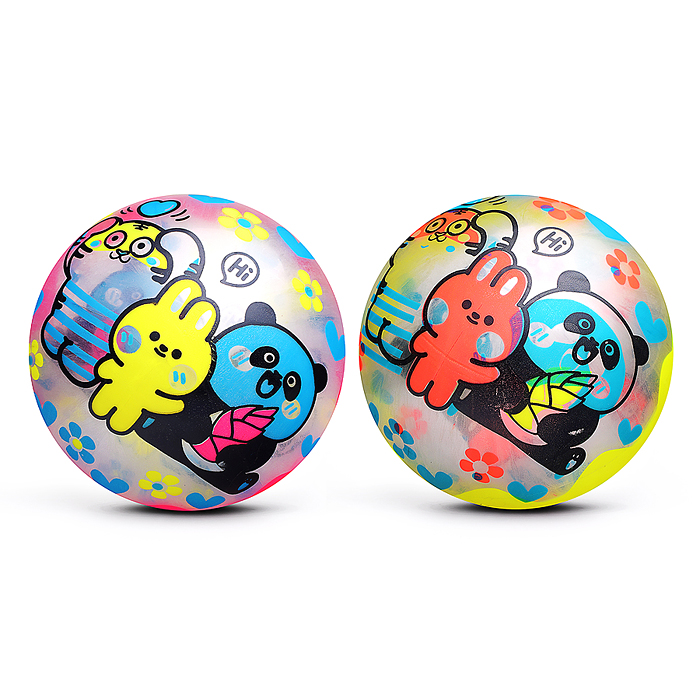 Мяч надувной детский PVC 00-8109 "Пляшущий мячик" 22см 