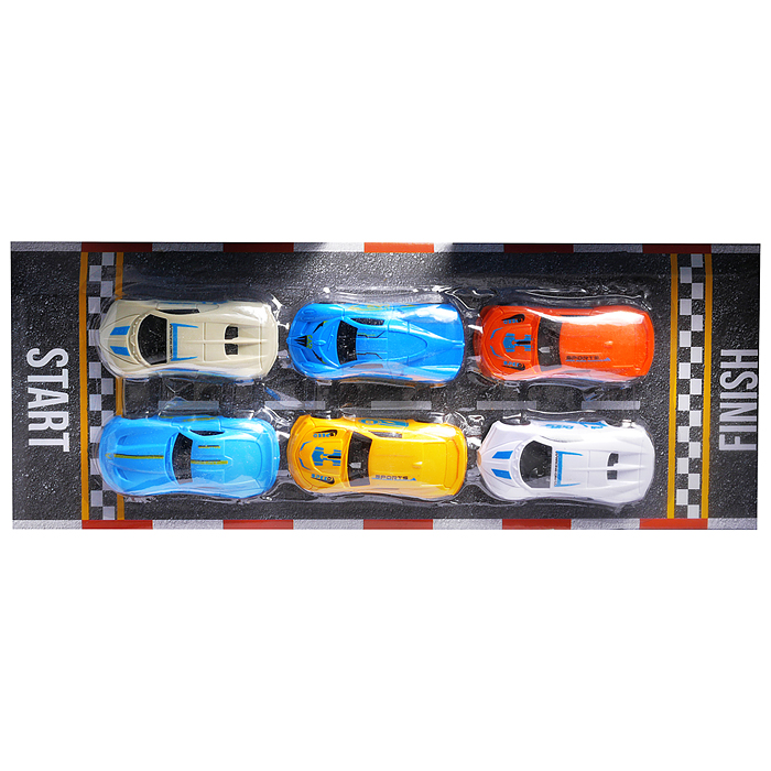 Набор машин 400-1 "Весёлый автопарк" в коробке 