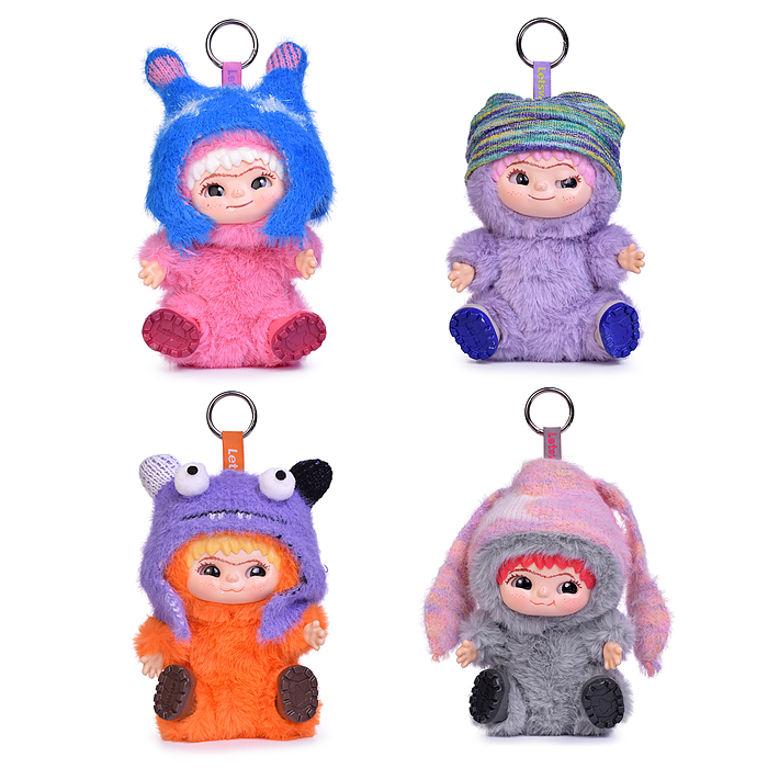 Мягкая игрушка M1669 "Кукла мягкая в шапочке" 18 см