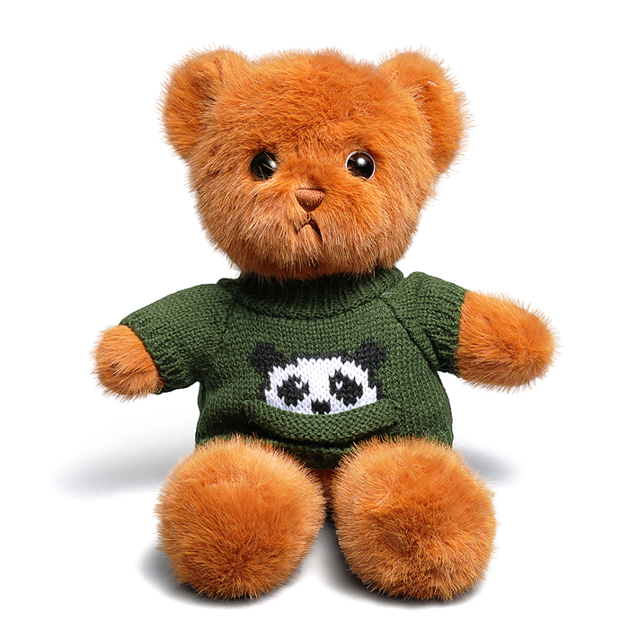 Мягкая игрушка M1676 "Медвежонок в кофте" 25 см