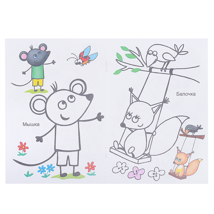 Книга-раскраска. В нашем лесу