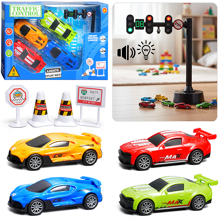 Набор машин 890-117A "Супер драйв" в коробке