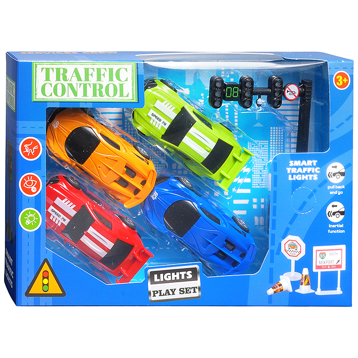 Набор машин 890-117A "Супер драйв" в коробке