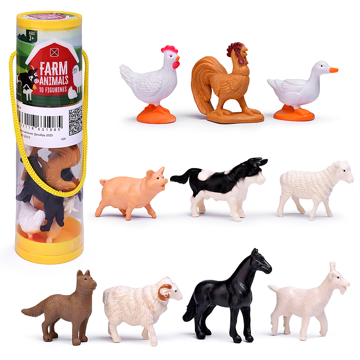 Набор животных 688-4 "Дружная компания" в тубе