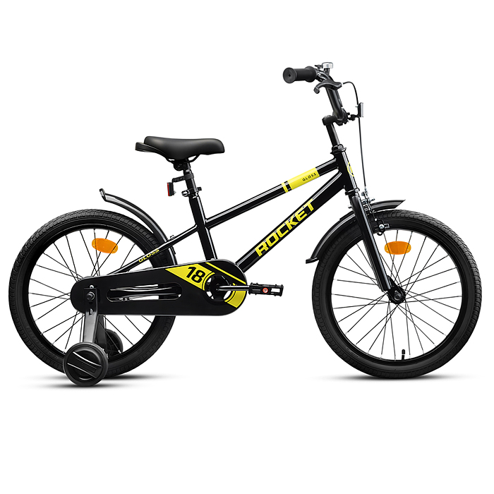 Велосипед 18" Rocket Gloss, цвет черный