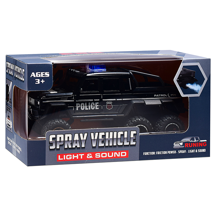 Машина YM-9934B "Полицейский внедорожник" (свет, звук) в коробке