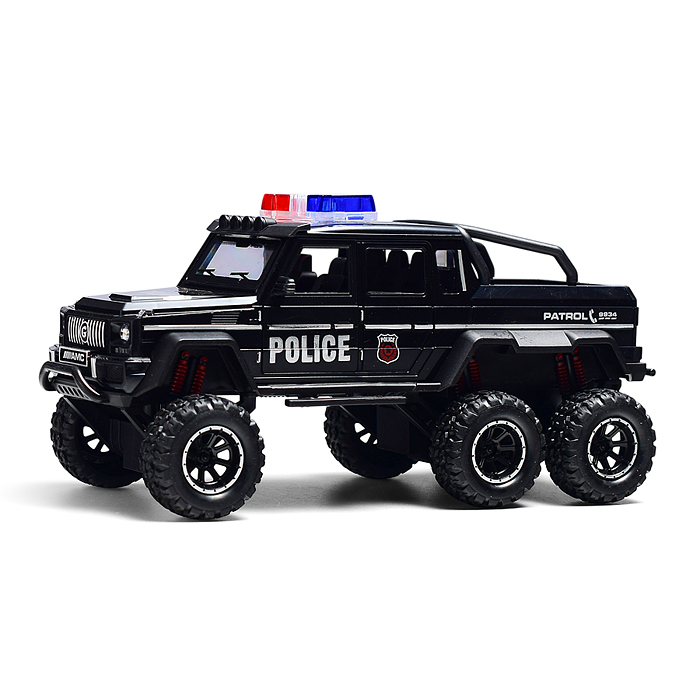 Машина YM-9934B "Полицейский внедорожник" (свет, звук) в коробке