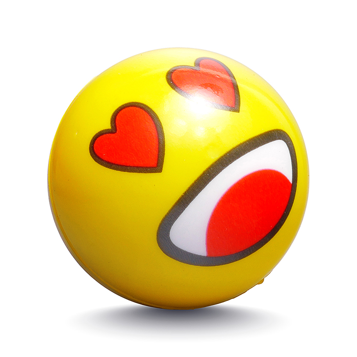 Мяч детский 00-7972 "Яркий смайлик" PU (7см) в коробке