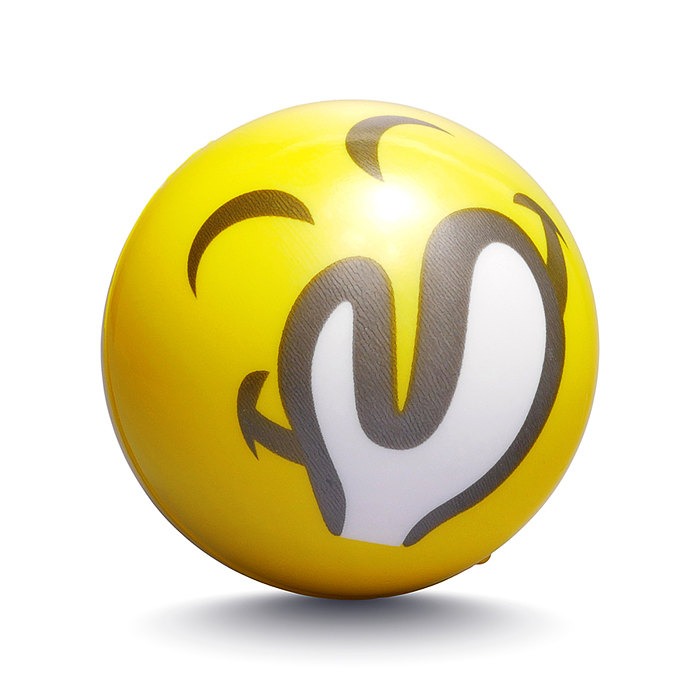 Мяч детский 00-7972 "Яркий смайлик" PU (7см) в коробке