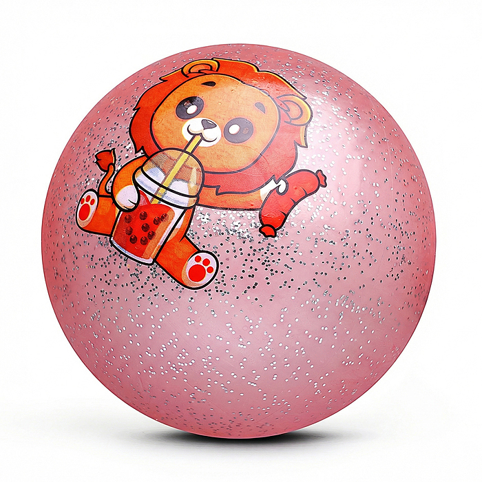 Мяч надувной детский PVC 00-8115 "Спортивный зверёк" 22см 