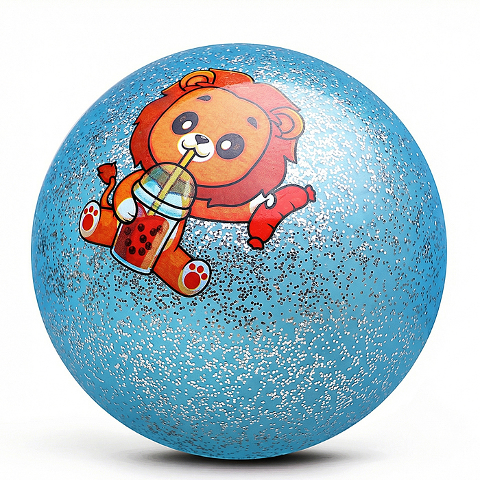 Мяч надувной детский PVC 00-8115 "Спортивный зверёк" 22см 